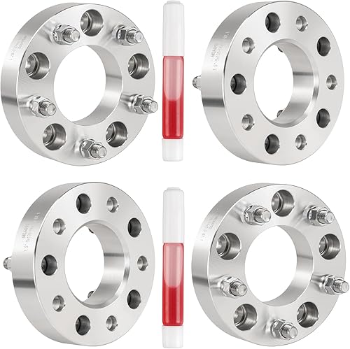 Vista 670 de KAX Espaciadores de rueda de 0.236 x 5.315 in, espaciadores de rueda centrados de 2 pulgadas y 6 lengüetas para F-15-0, Expedition, Mark LT, Negro