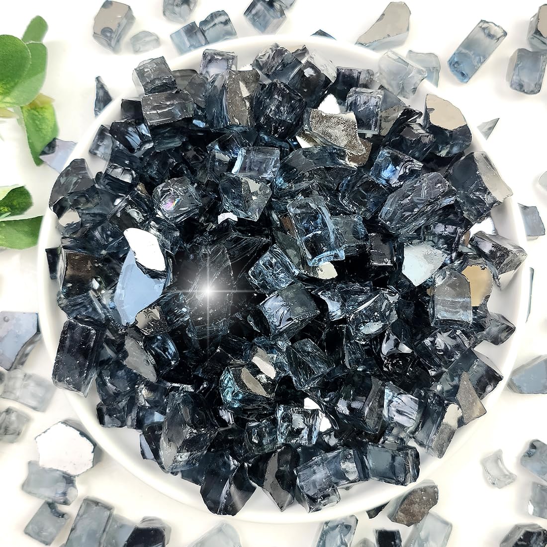 Snapklik.com : Fire Glass For Propane Fire Pit, 1/2 Inch High ...