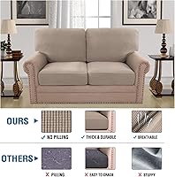 Vista 20 de H.VERSAILTEX Multi-Pieces Sofa Covers Stretch Couch Covers Form Fitted Seats and Back Cushions Covers