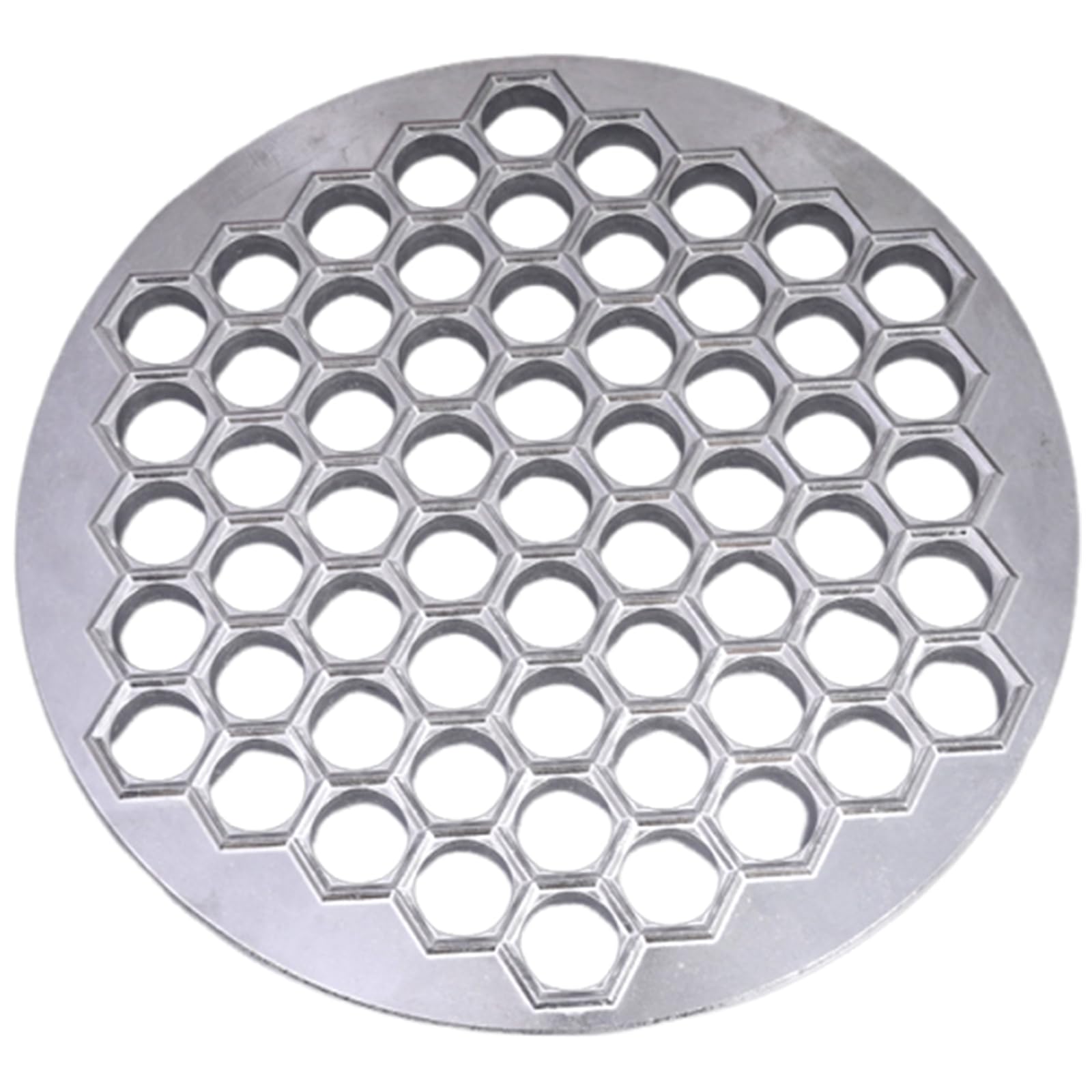 Produktbild von Alu-Knödelformer Mit 61 Mulden – Professioneller Pelmeni-Maker, Antihaftbeschichtet, 33,5cm Durchmesser – Für Ravioli, Varenyky & Maultaschen