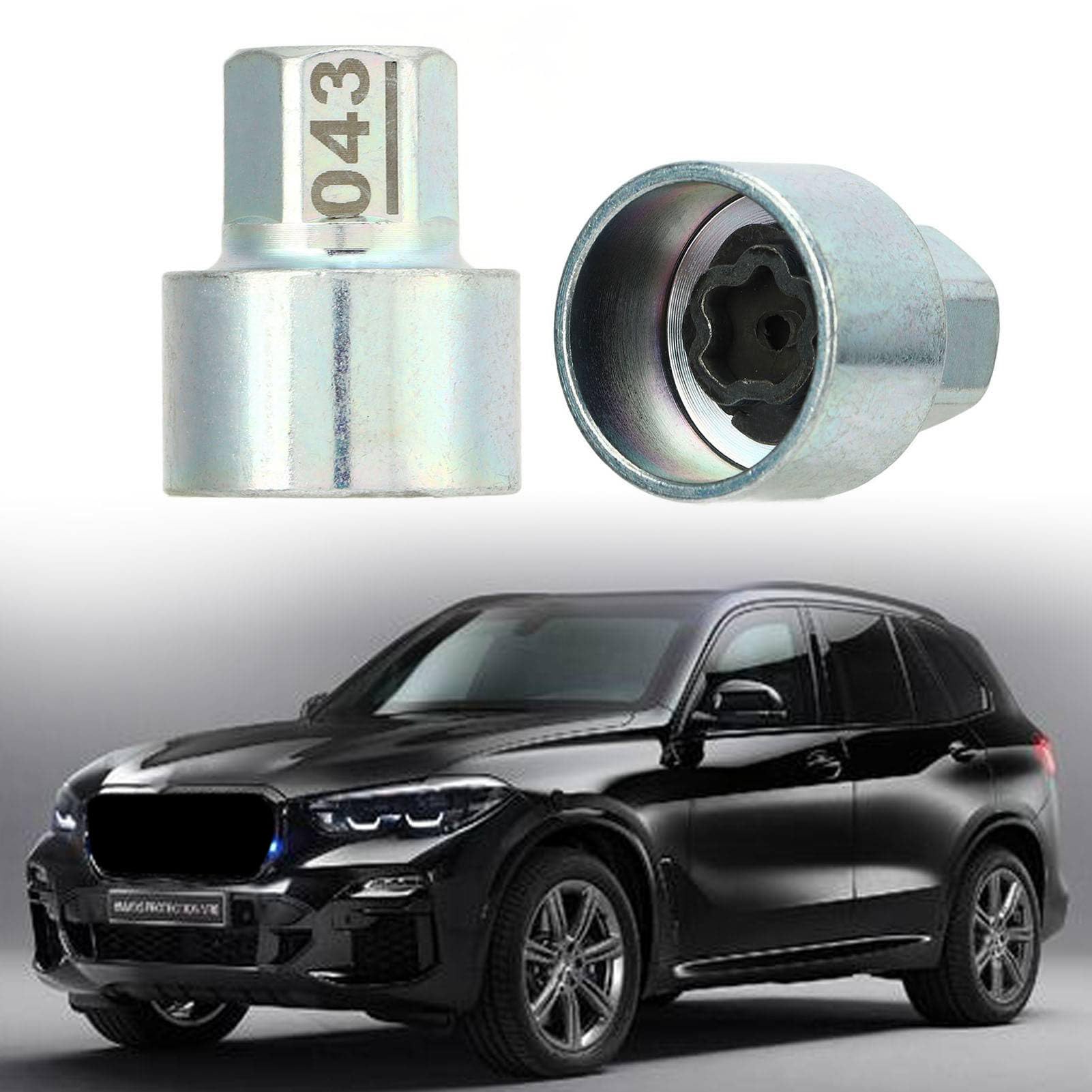 Chiave per Bullone Antifurto Ruota Ricambio per Serie 3 5 6 7 X1 X2 X3 X4 X5 X6 Z4 – Rimozione Bulloni Antifurto Alta Precisione Materiale Resistente