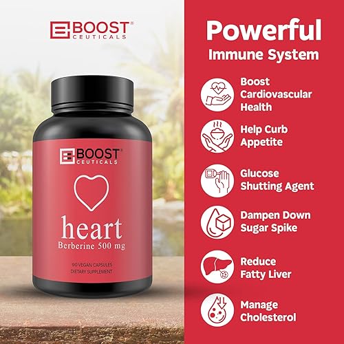 Miniatura 5 de BoostCeuticals Suplemento de berberina de 500 mg  Berberina orgánica y vegana (raíz de Berberis Aristata)  Berberina Hcl 500mg  Suplemento de