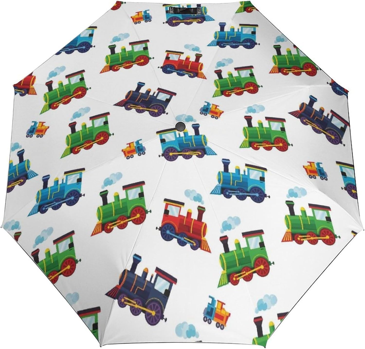 Windproof Travel Umbrella, Automatic Open Close Compact Folding Umbrella, Portable Umbrellas with Case