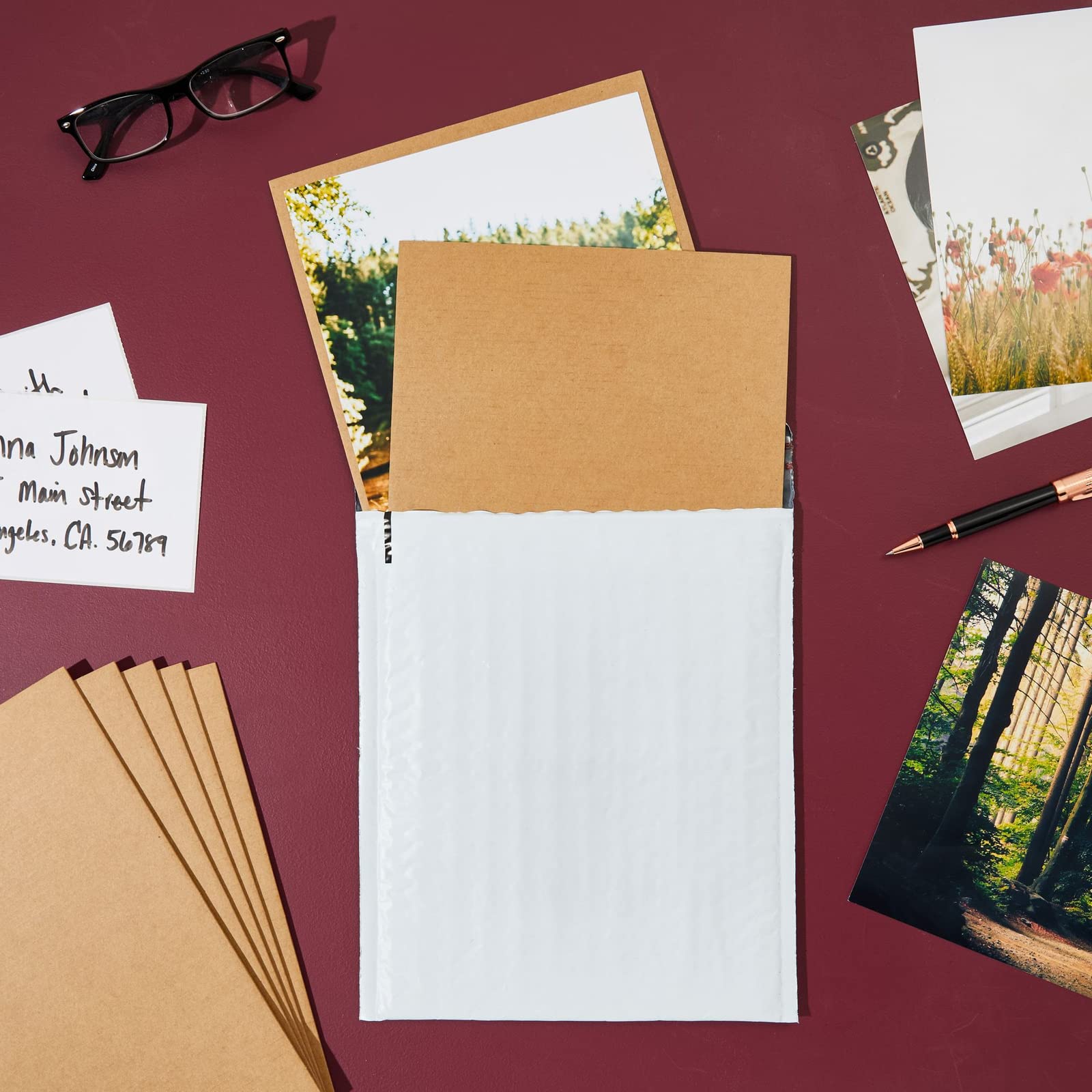 24 Sheets 8.5x11 Corrugated Cardboard Backing, Inserts for Dividers