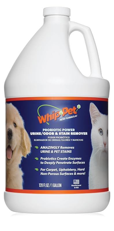 Removedor Enzimático de Odores e Manchas de Animais Whip-Pet THE AMAZING WHIP-IT, Sem Fragrância, 3,78 L