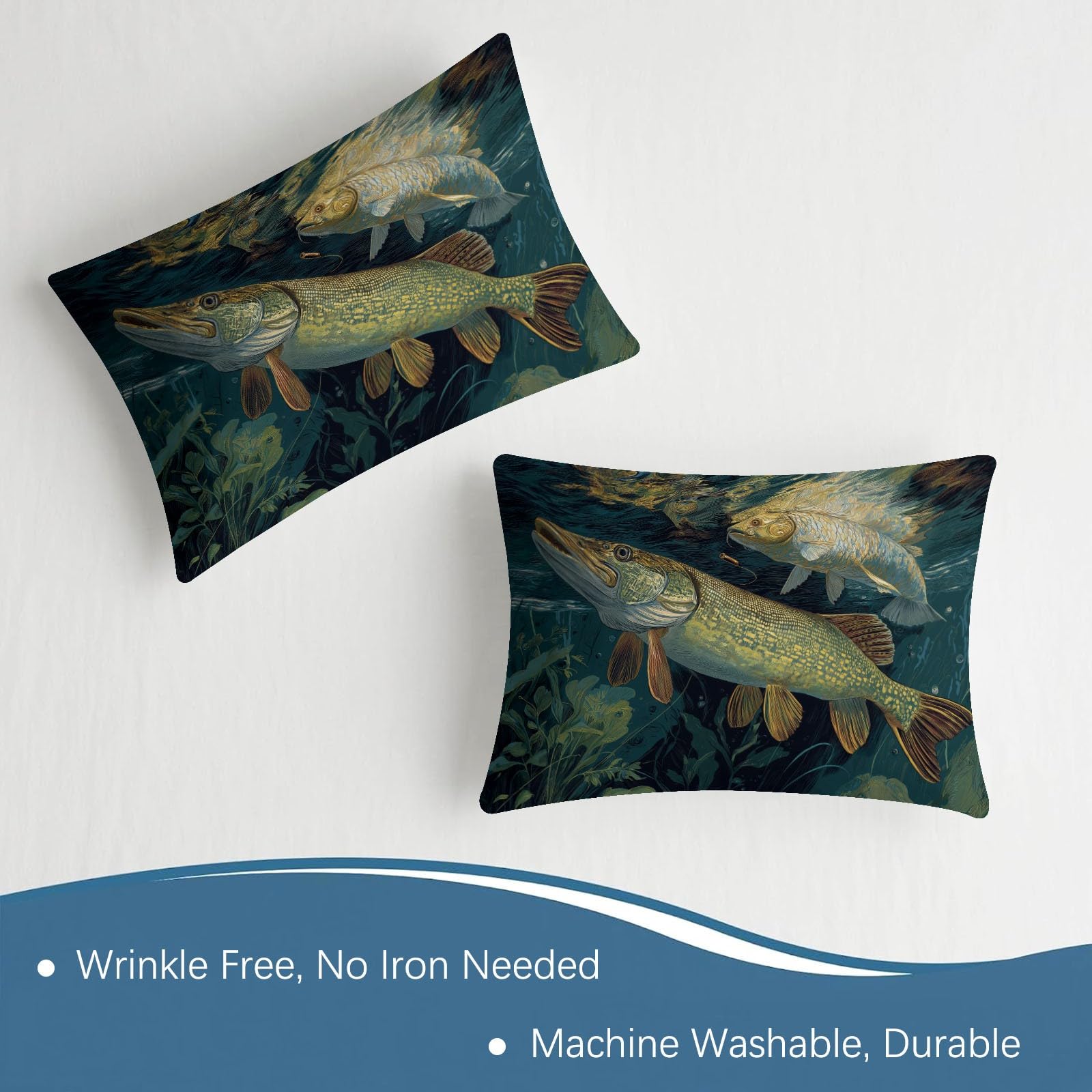 Juego de sábanas bajeras ajustables de 3 piezas, 160 x 200 cm, diseño de animales, barracuda, de microfibra, suave, agradable a la piel, transpirable, hipoalergénica, para colchones de hasta 30 cm de