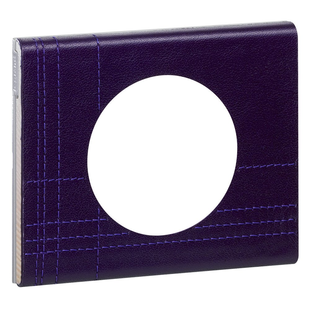 Plaque Céliane Legrand 069441 cuir pourpre pour interrupteur 1 poste