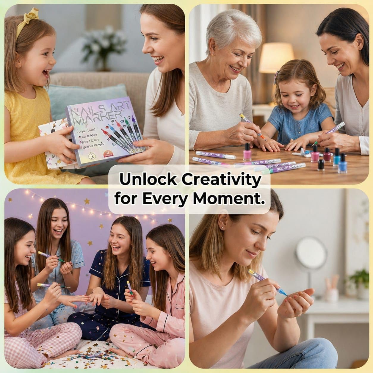 Nail Art Pens – 12 Colors Nail Art Markers Set, 0.5MM 3D Nail Pens for Nail Art, Nail Markers for Nail designing, Nail Art Pens for Painting Nails for kids & Adults