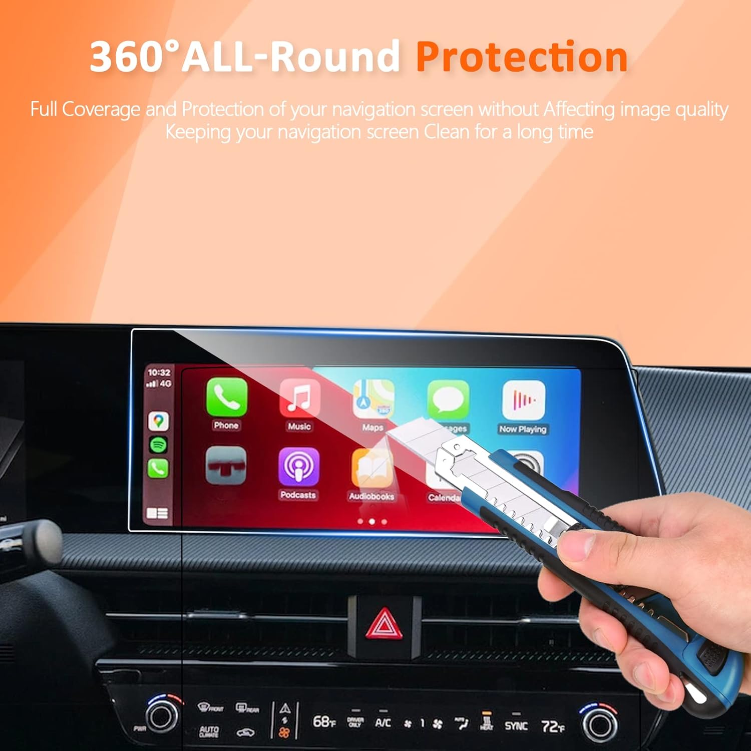 cdefg tempered glass screen protector for 2022 2023 kia ev6 12 3 inch touch screen 2022 ev6 accessories radio infotainment navigation display protec