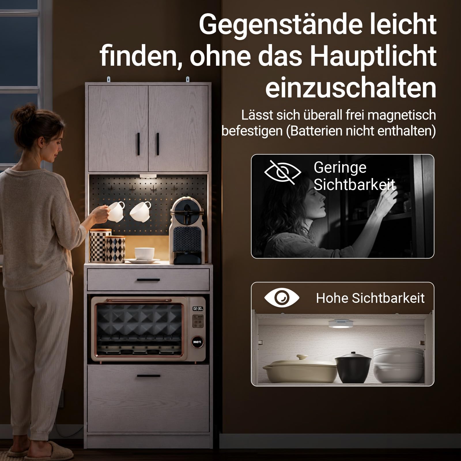 SoBuy Küchenschrank mit Steckdose und 2 USB-Anschlüssen 60x40x170 cm Küche