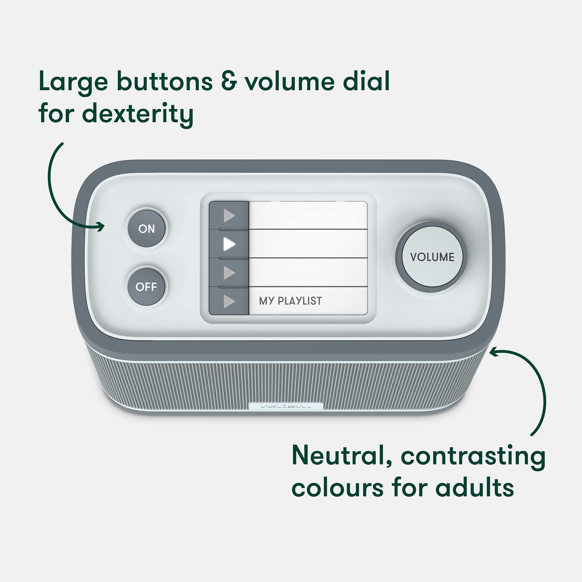 Buy New Relish Dementia and Alzheimers Simple Portable Radio and Music
