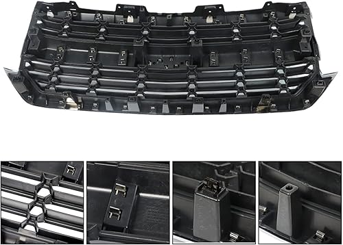 Miniatura 3 de waltyotur Rejilla superior delantera cromada de repuesto para Chevy Silverado 1500 2016 2017 2018 2019 84602489