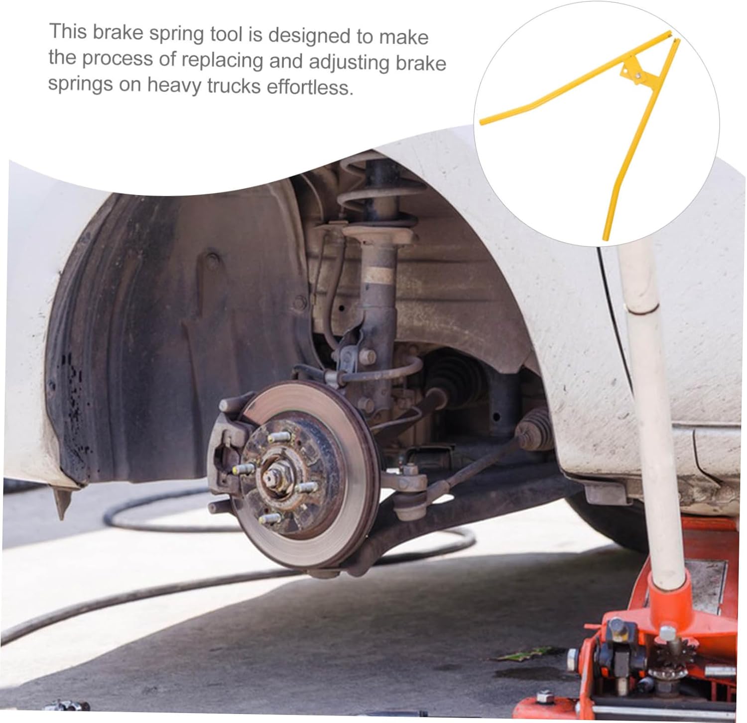 Truck Brake Spring Tool Brake Shoe Spring Installer Heavy-Duty Anchor Pin Tool for Semi Truck Lightweight Ergonomic Design