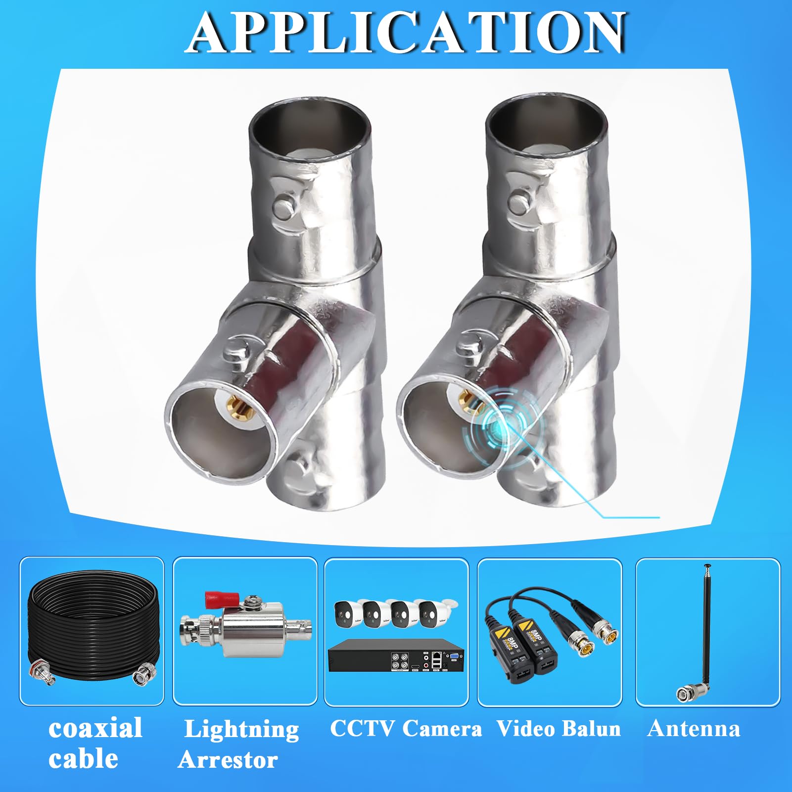 Câble Coaxial BNC Femelle Vers TRB Femelle 3 Plots - Blindé Double, 1 à 9 Pieds - Pour Vidéo/pro