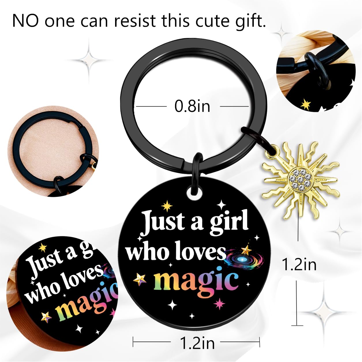 Ikacvb Witchy Gifts For Women Teen Girls Witchcraft Witch Keychain Stuff Funny Halloween Gifts For Witchcraft Lovers Women Girl Her Friends Witchy Birthday Christmas
