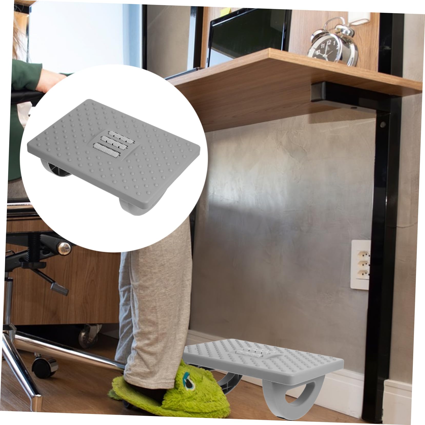 LALAFINA Poggiapiedi Ergonomico per Scrivania Comodo e Versatile per Casa e Ufficio per Migliorare e Comfort
