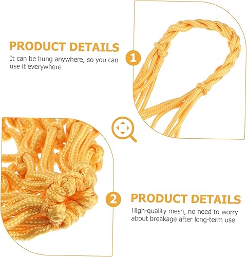 Miniatura 2 de Mipcase Red de alimentación para loros, alimentador de frutas, bolsas de malla para juguetes, juguetes de loro, juguete de forraje, pollo,