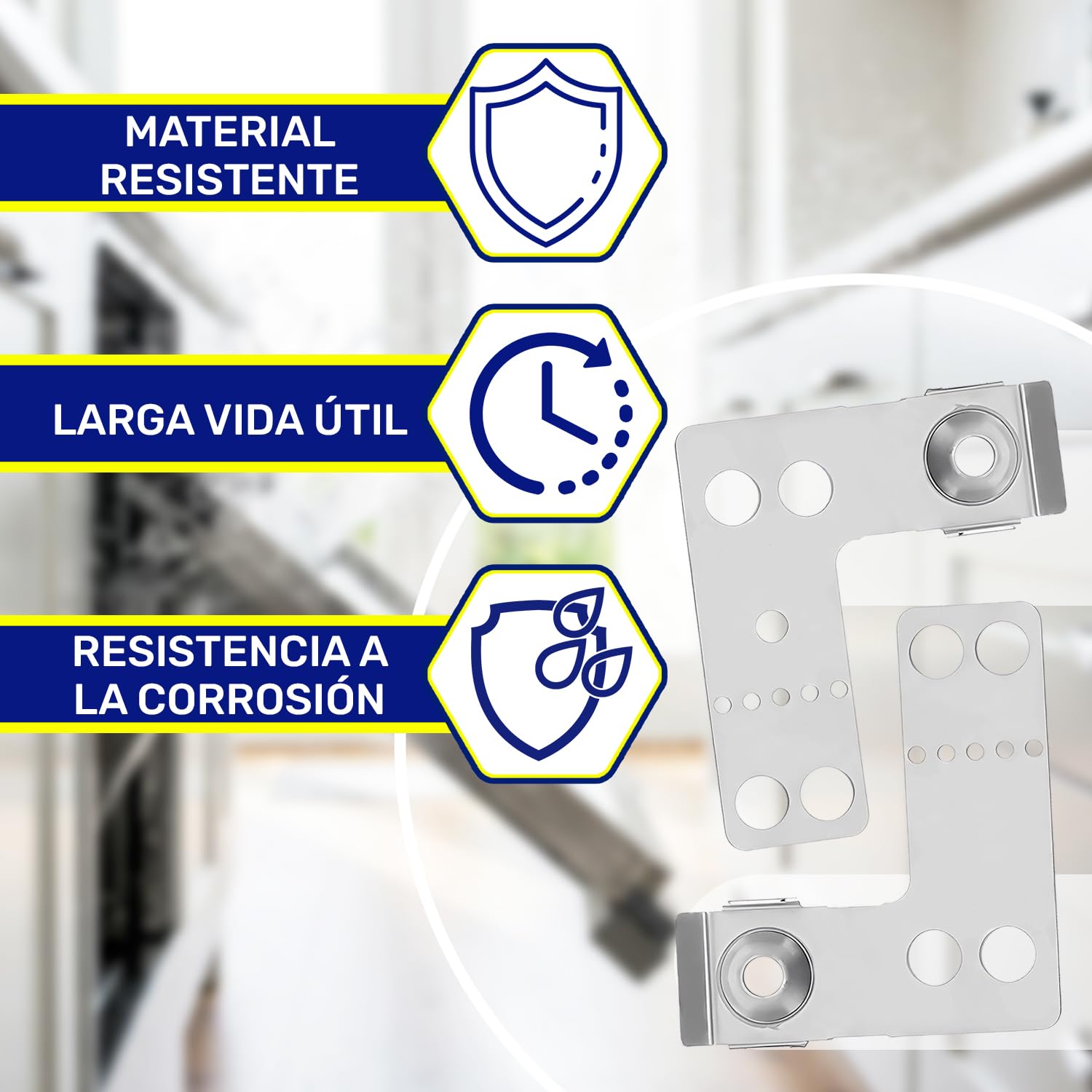 2 Piezas Soportes para Lavavajillas Izquierdo y Derecho con Código Original 622622 00622622 para Bosch para Balay para Siemens para Constructa para Neff - MONTERAL