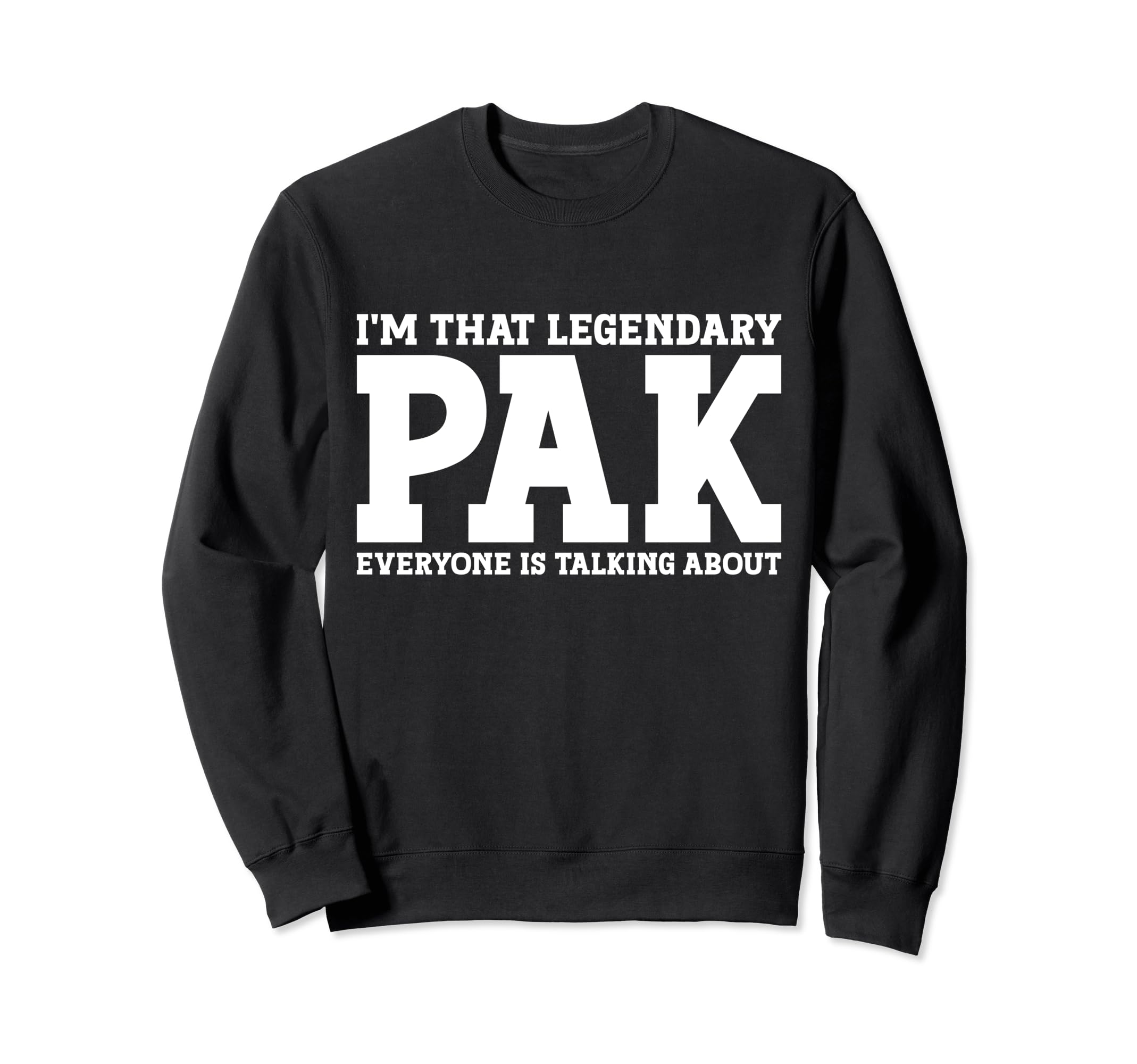 Pak Surname Funny Team Family Last Name Pak Sweatshirt