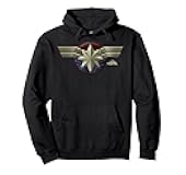 Captain Marvel Movie Chest Symbol Hoodie Pullover Hoodie