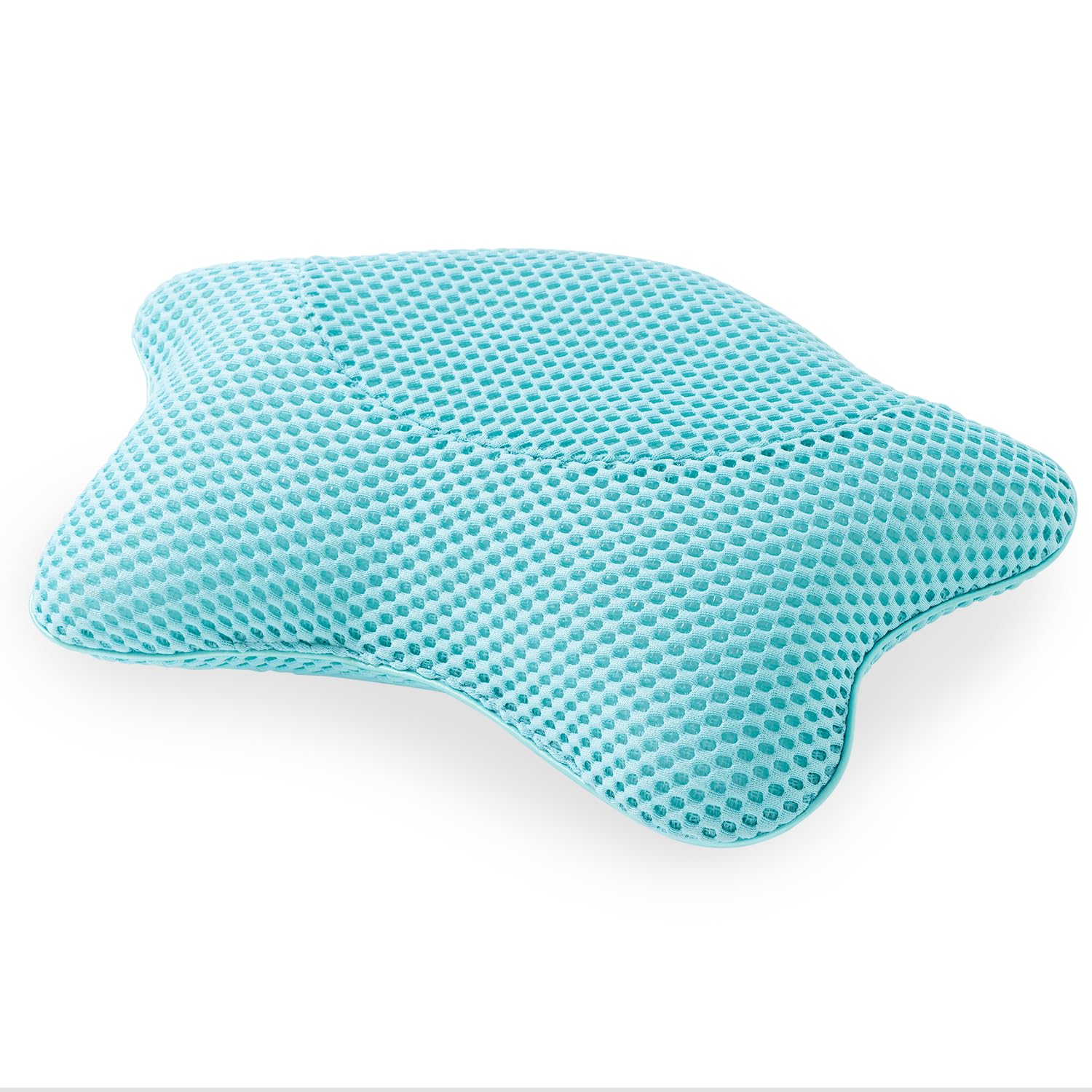 Non Slip Bath Pillow with 4 Suction Cups, Quick-Drying Air Mesh