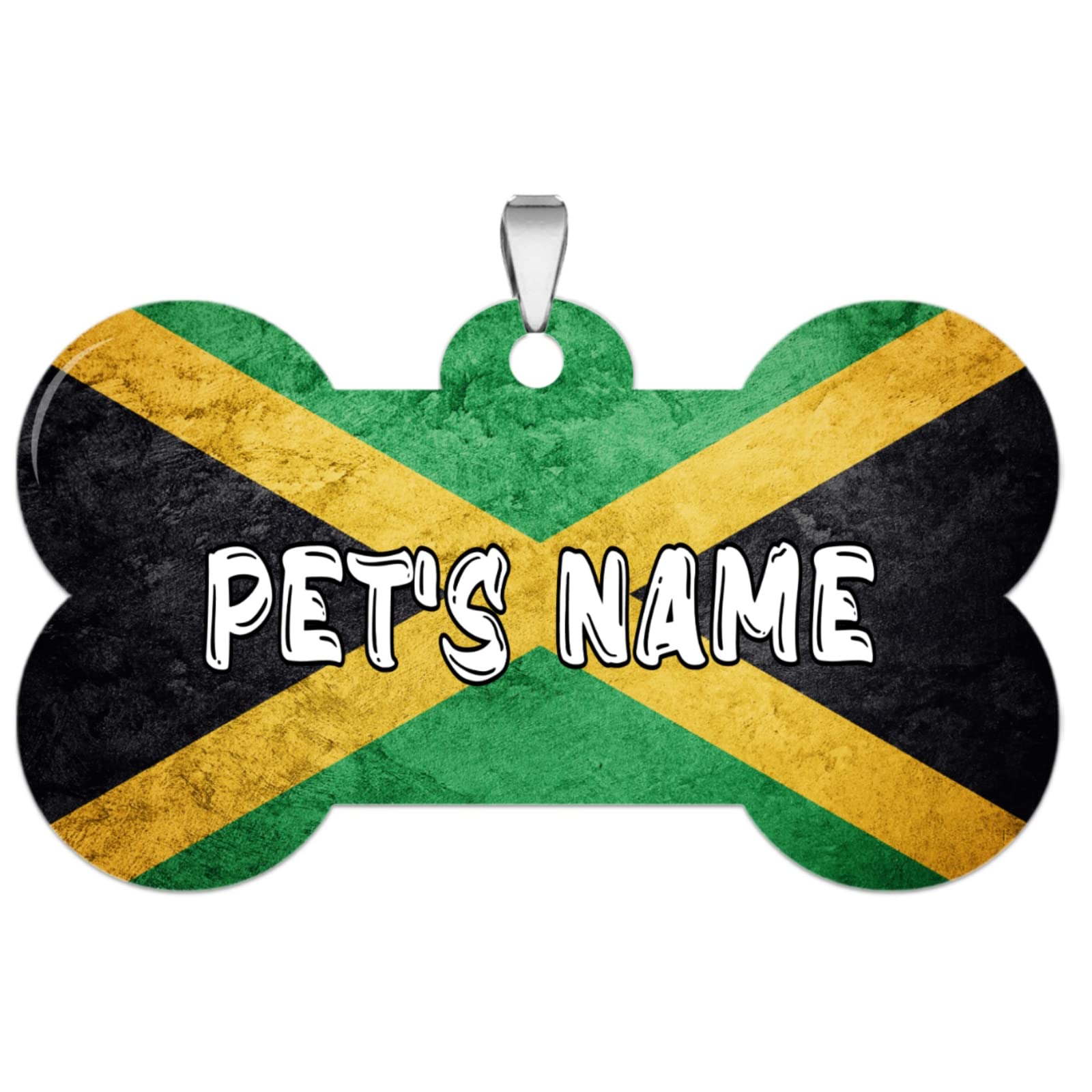 Pet's Id Tag Personalized Custom NameLicense Plate Bone Shaped Stainless Steel Pet ID Tag with Contact Information European Union with United Kingdom