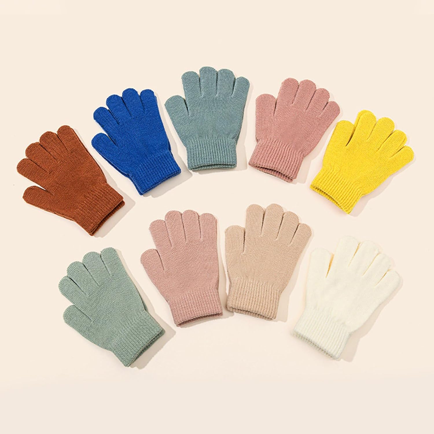 1 Pair Cosy Knit Gloves for Infants Soft Stretchable Winter Hand Protections Not Irritating Skin Friendly Mitts Toddler Soft