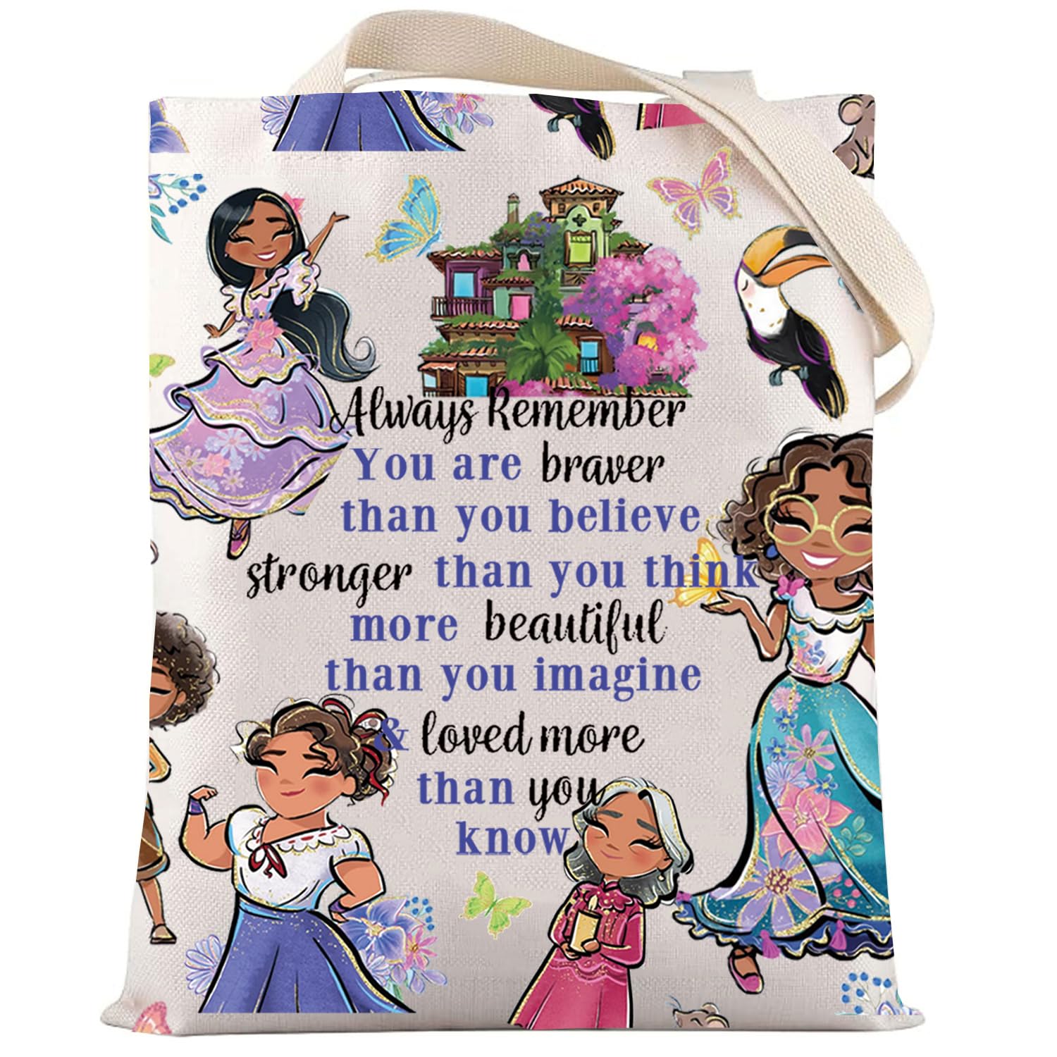 LEVLO Magic Family Cosmetic Make Up Bag Magic Movie Lover Gift Cartoon Movie Makeup Zipper Pouch Bag, Always Mirabel TG, Makeup Bag