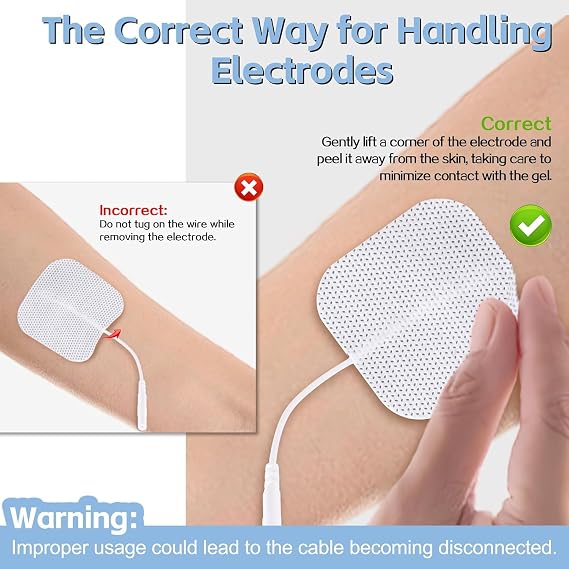 12-Piece TENS Machine Pads Set – Premium Replacement Electrodes for Reusable TENS Machines – Compatible with Auvon & Ideal Revitive Pads for Enhanced Therapy