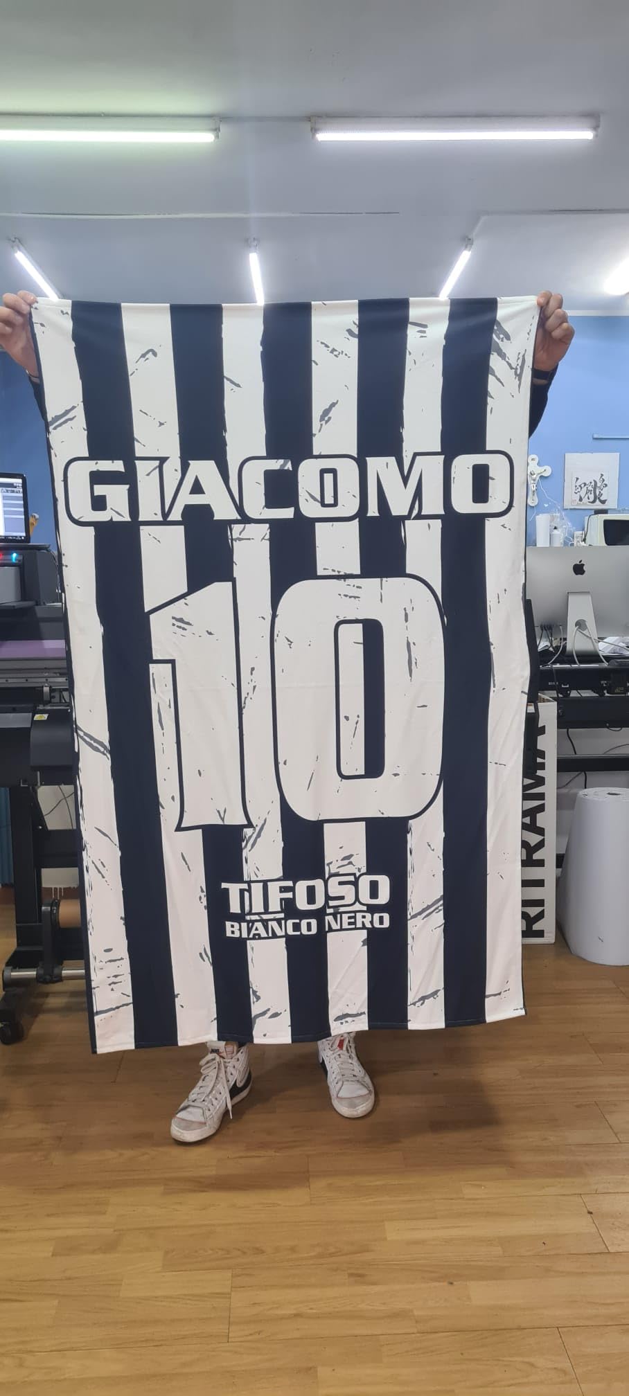 love print Coperta In Pile Tifoso Udinese 130x180 | Personalizzato con Nome e Numero, Disponibile anche 100x150