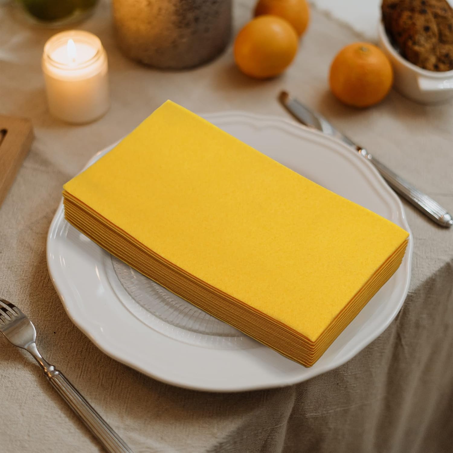 200 Toallas De Mano Desechables, Suaves Y Absorbentes, Sensación De Lino, Servilletas Decorativas Duraderas Para Baño, Buenas Para Cocina, Acción De Gracias, Fiestas, Bodas, Cenas O Eventos, Blanco Y Dorado