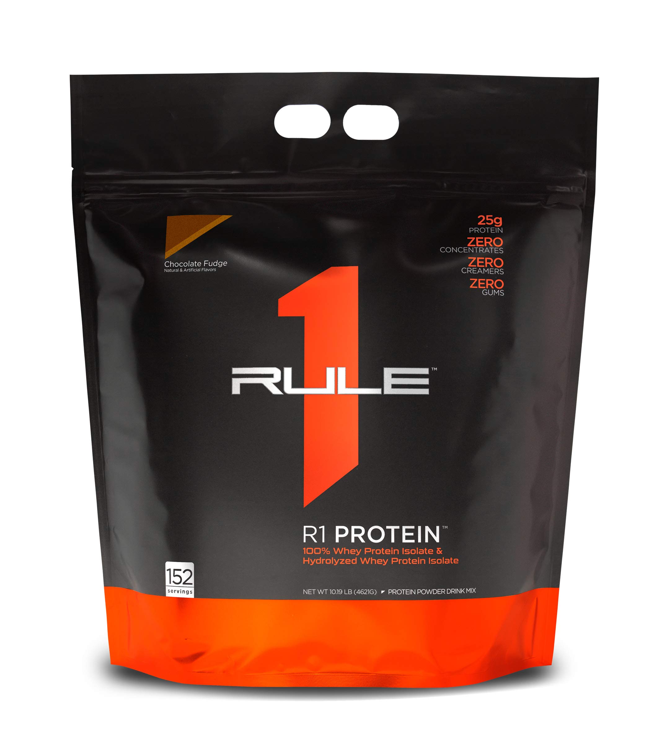 Rule One Proteins, R1 Protein - Chocolate Fudge, 25g Fast-Acting, Super-Pure 100% Isolate and Hydrol