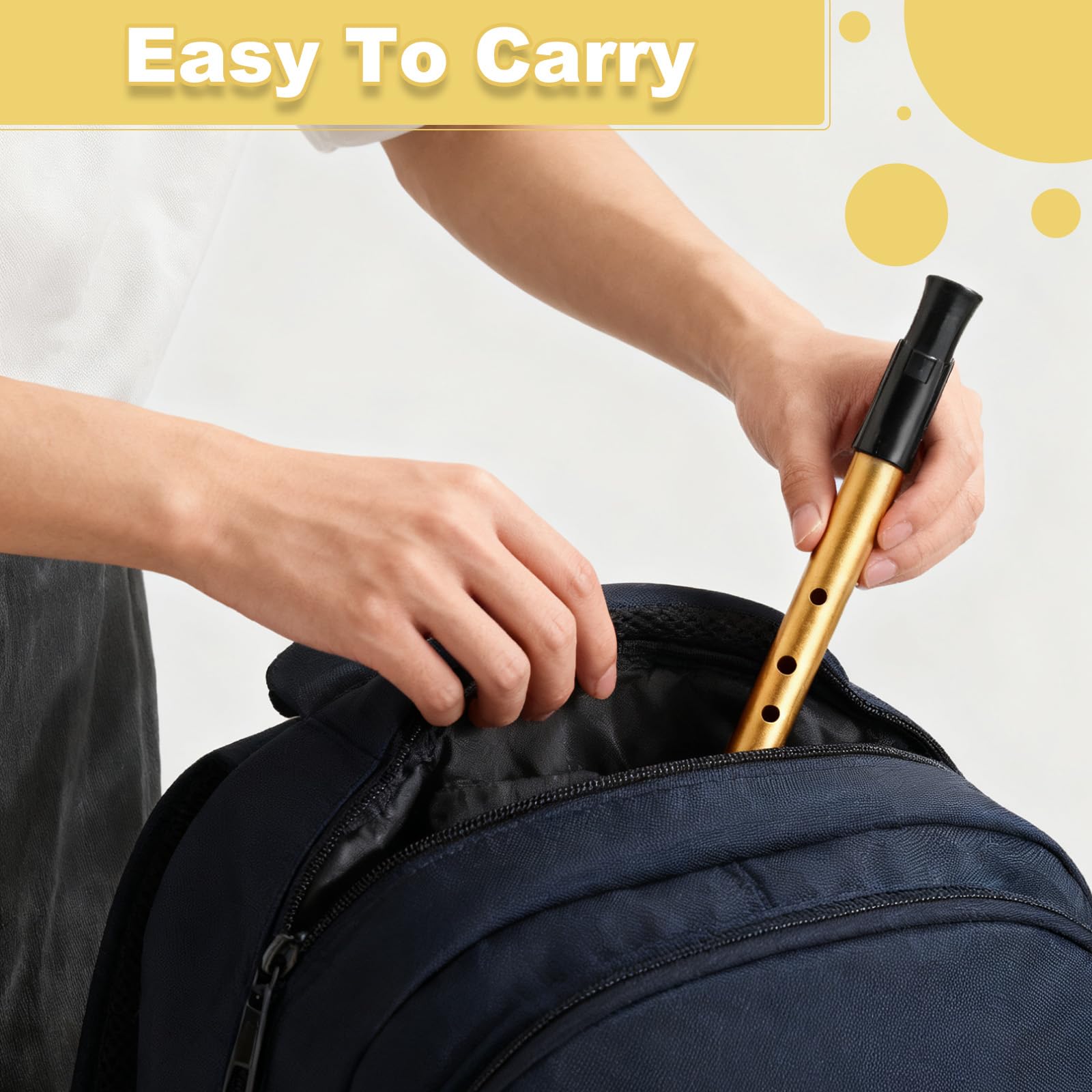 Flûte Irlandaise Tin Whistle Tonalité D Son Exceptionnel Flûte à Bec Pour Débutants Amateurs de Musique avec Étui Protecteur