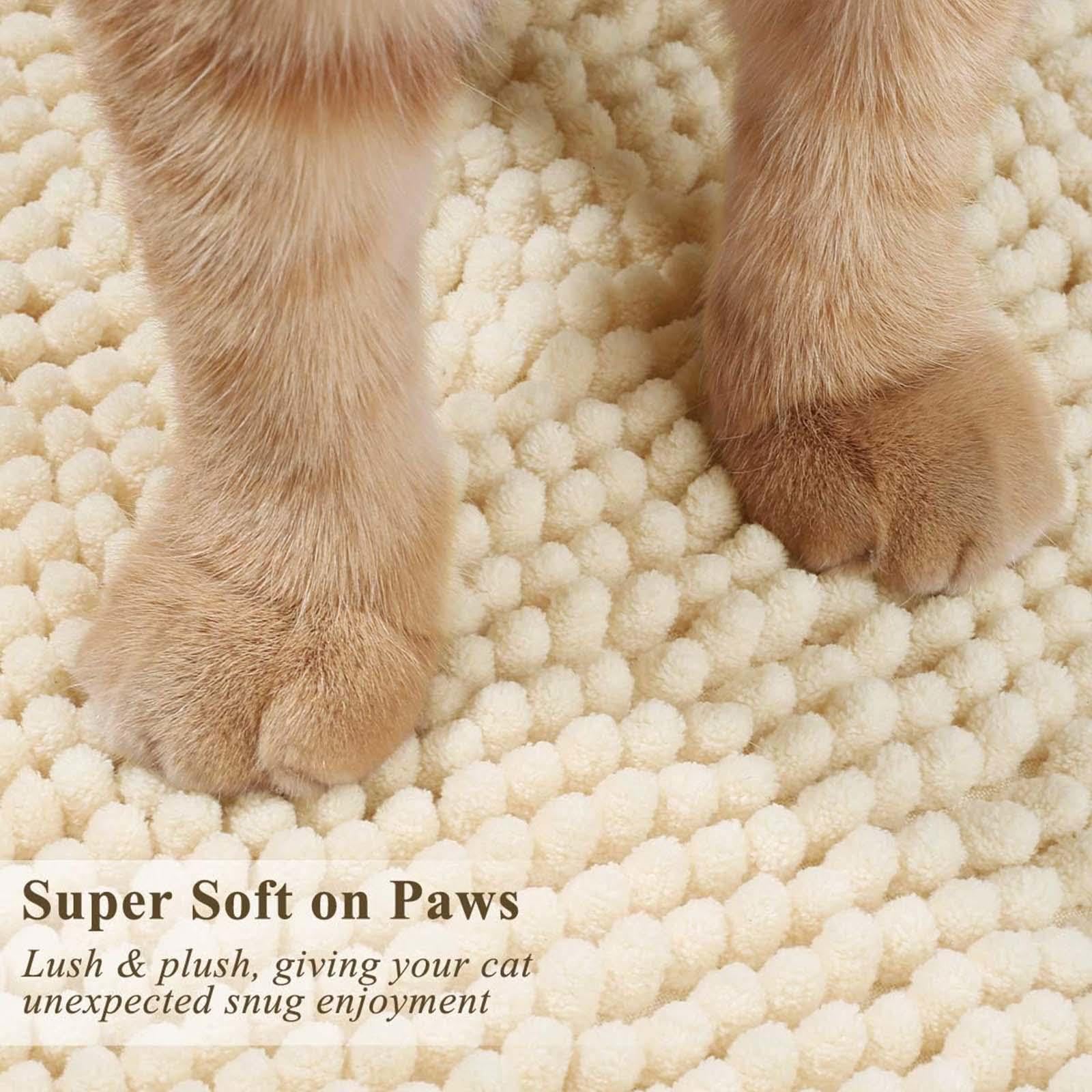 Katzenklo Matte 60x90cm, Cat Litter Mat Sanft Zu Katzenpfoten Katzenstreu Matte XXL Leicht Zu Reinigen,pink