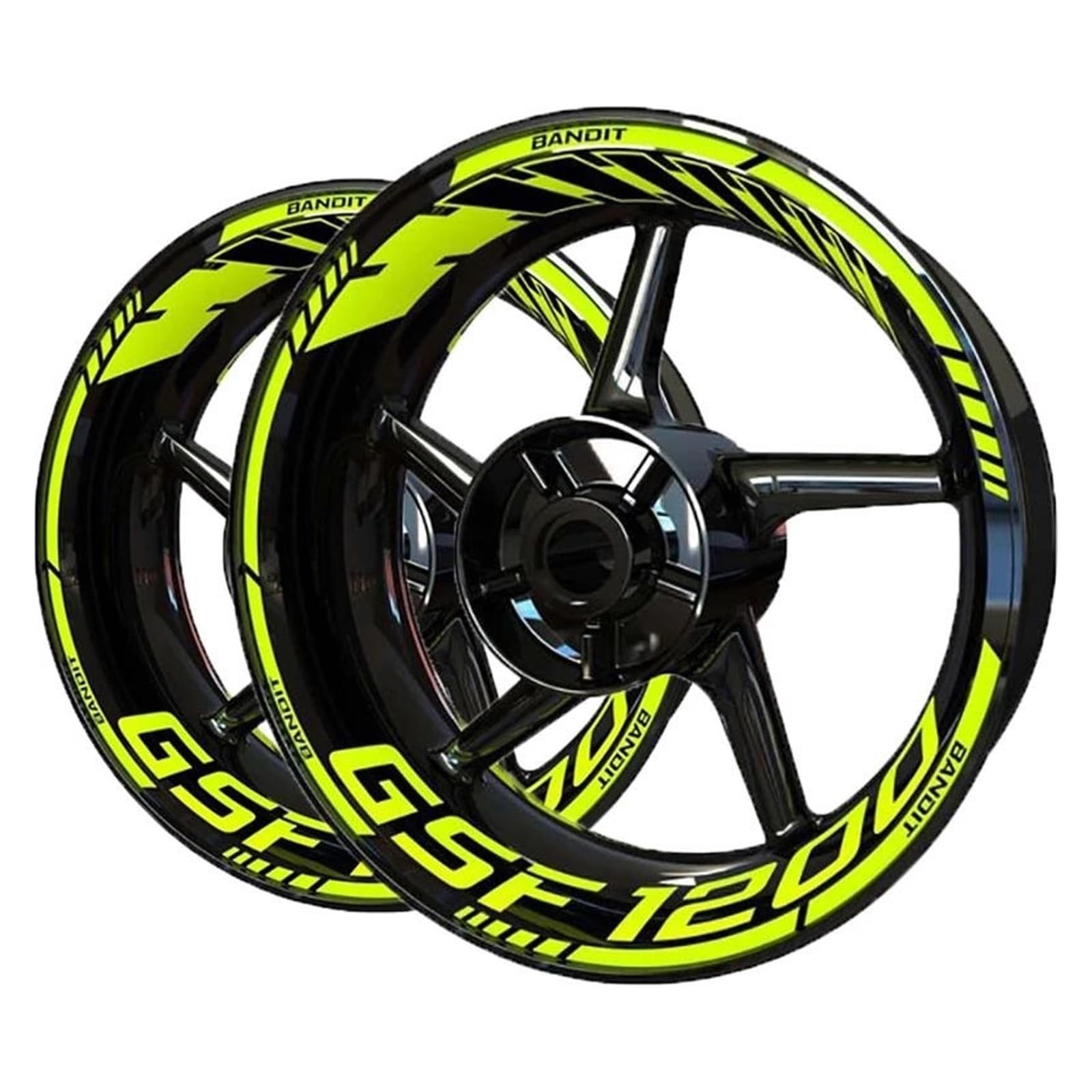Motorcycle Reflective Wheel Hub Stickers Inner Cycle Decals for Suzuki for Bandit GSF1200 GSF 1200