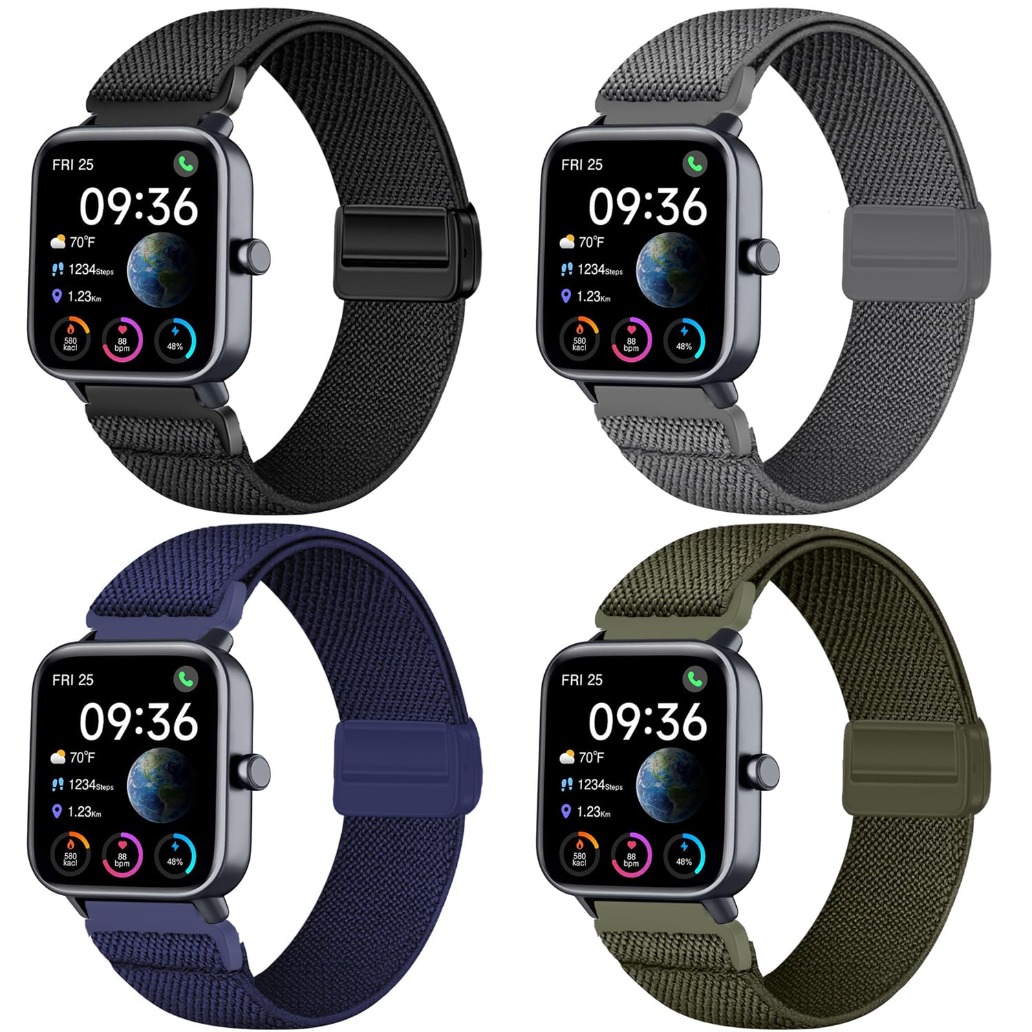 VELULYX Nylon Band Compatible Veryfit Smart Watch IDW19/IDW13/IDW16/IDW18