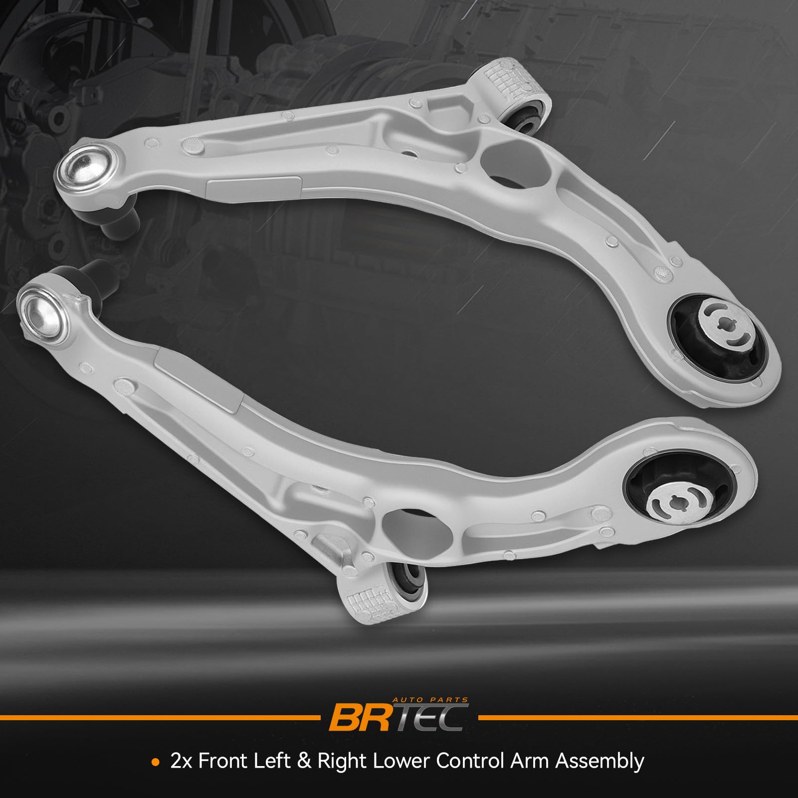 BRTEC Braccio di controllo sinistro e destro con giunto sferico Kit Set coppia adatto per Dodge Dart 2013-16