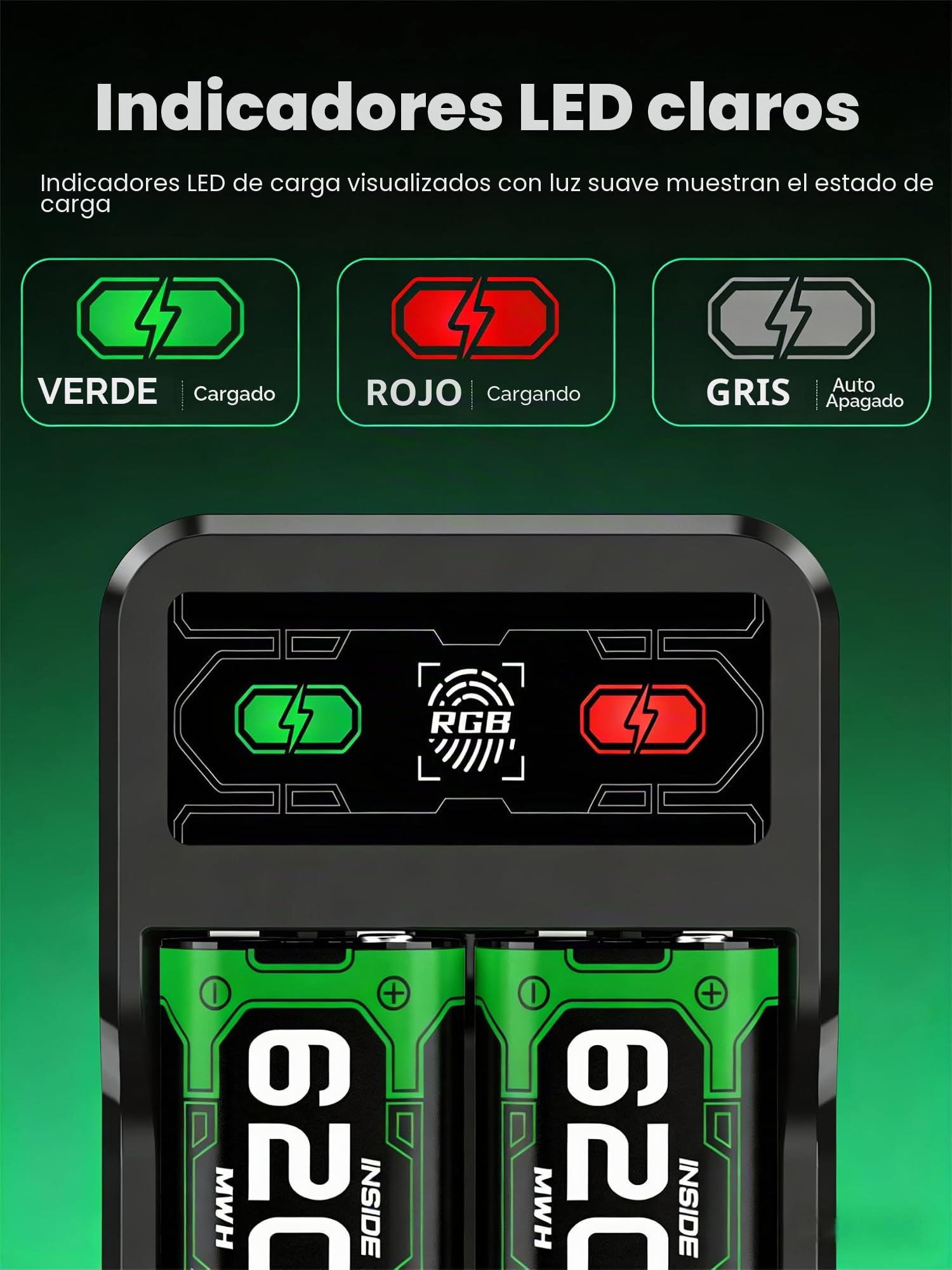 HELLCOOL Batería para Mando de Xbox One/Series X&S, Pack de 2 Baterías Recargables de Alta Capacidad 6200 mWh Ni-MH, Compatible con Xbox Series X|S, Xbox One S/X, Elite Controller
