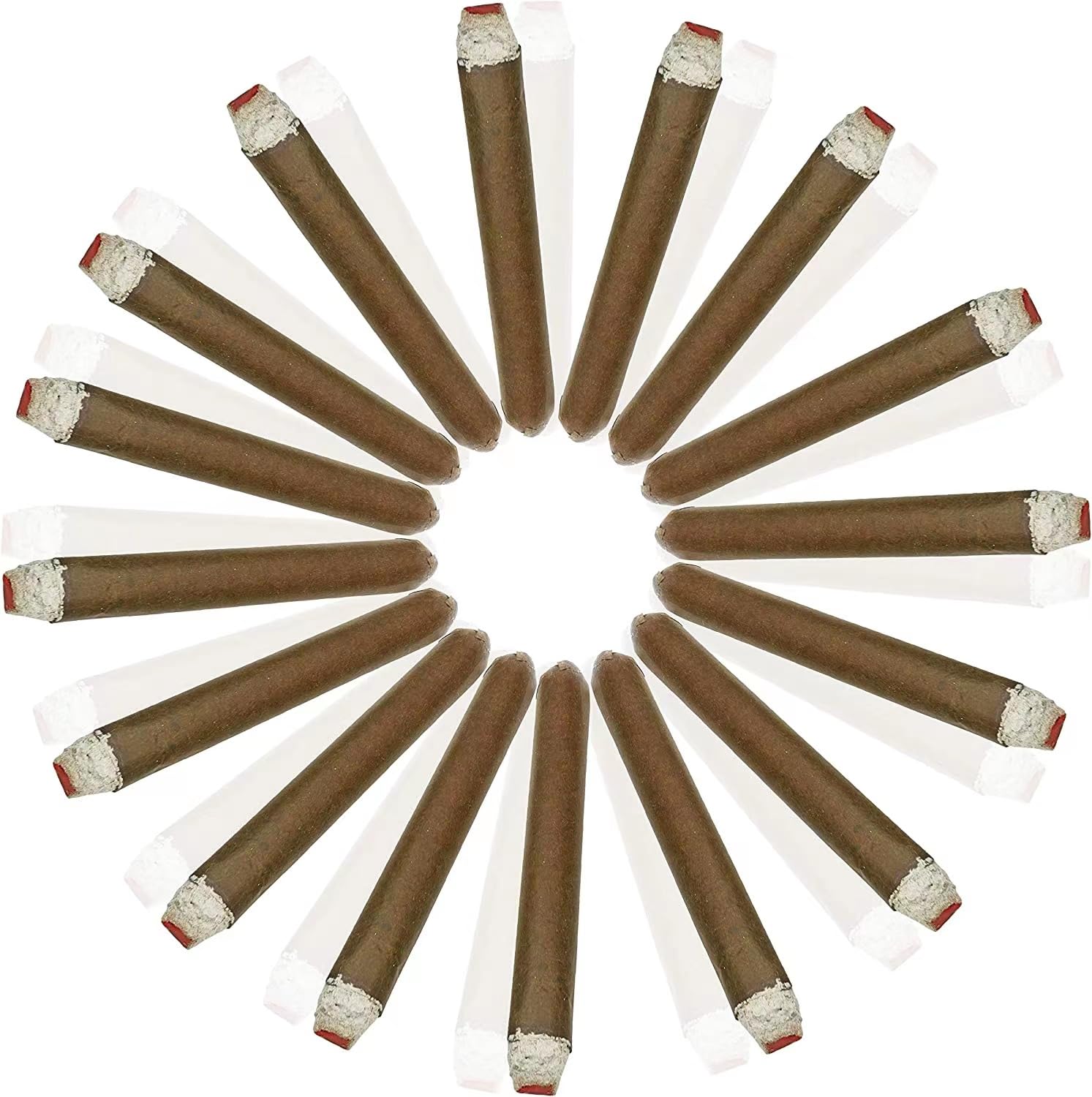 Puff Cigar 4.5 Inch(12 Pack),That Blow Smoke,Durable ，Realistic,Ideal for Themed Parties,Prop for Prank, Halloween Costume, Movie, Or Theater Play Tricky Fun Gag Cool Toy,