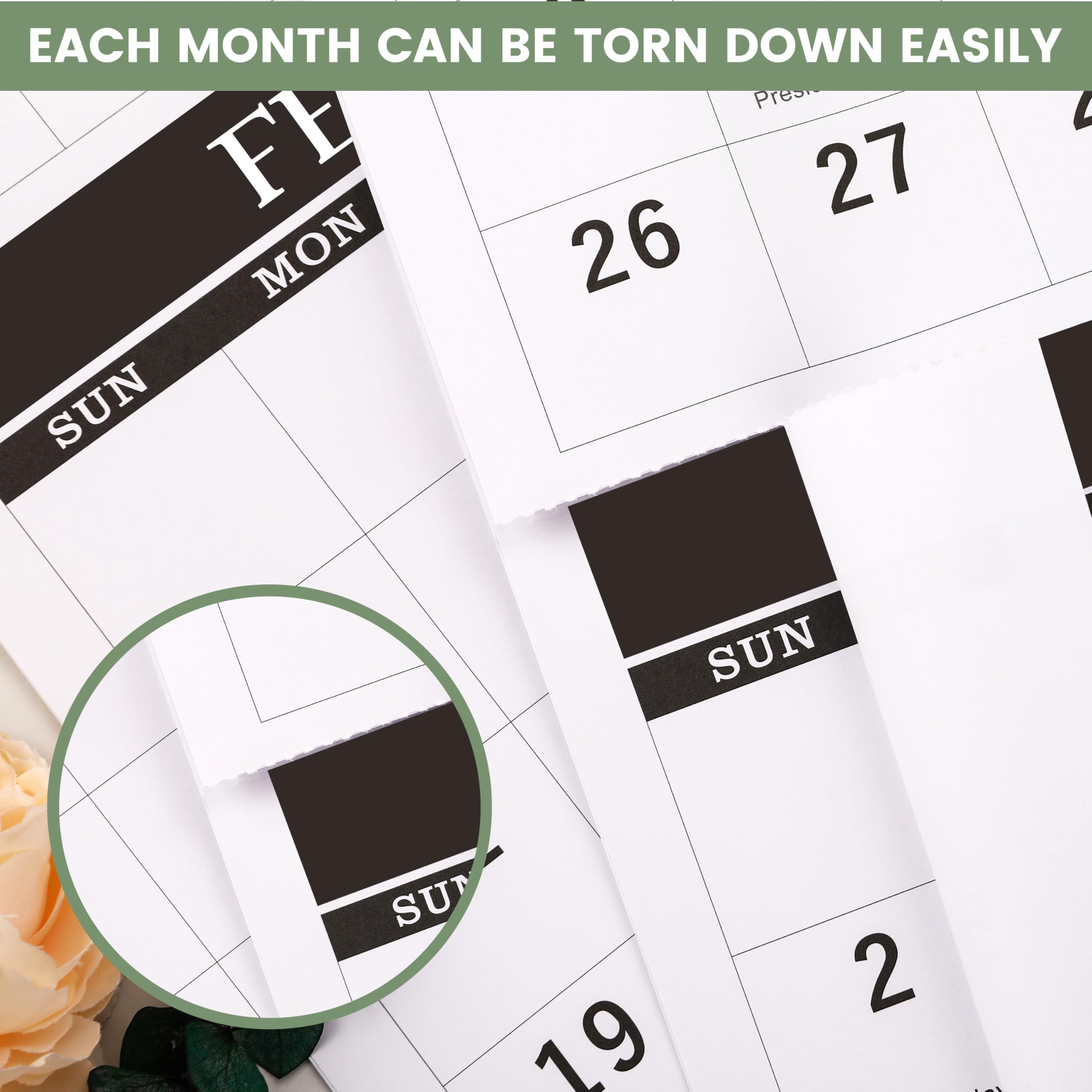 Amazon.com: 2026 Wall Calendar - 3-Month Wall Calendar Display