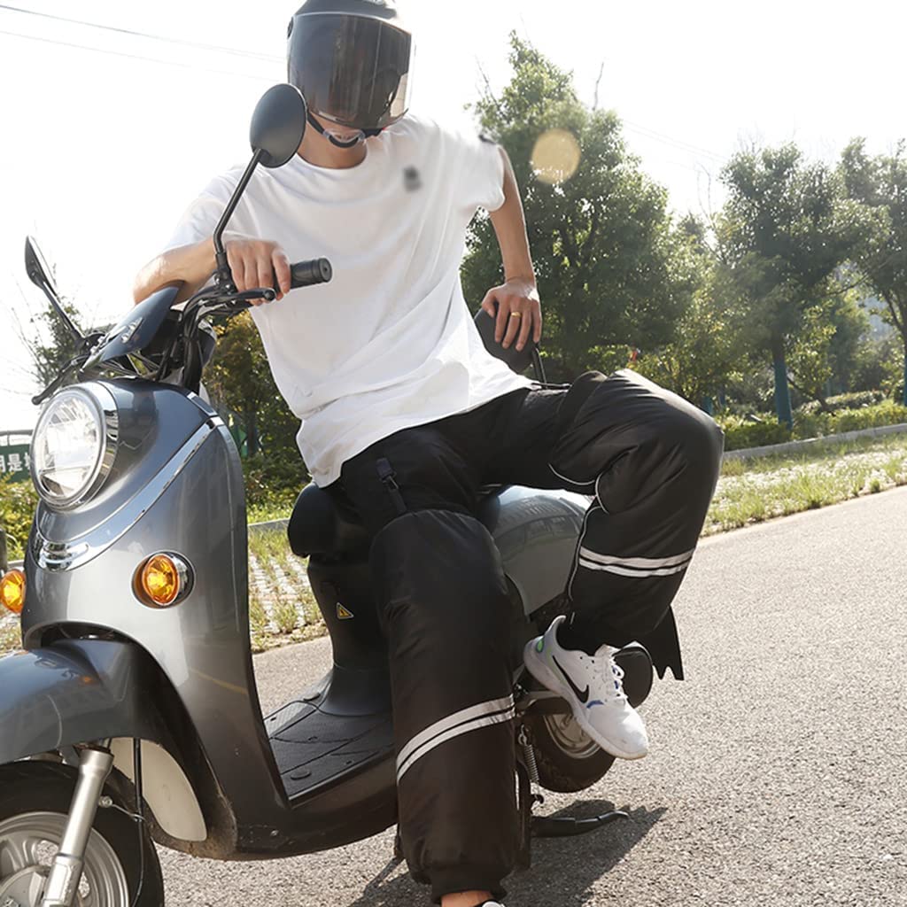 Calentadores de piernas, calentadores de rodillas, Ciclismo Protección contra el frío A prueba de viento Rodilla Cálido Artefacto Invierno Impermeable Rodilla Cremallera Espinilleras Diseño de tira re