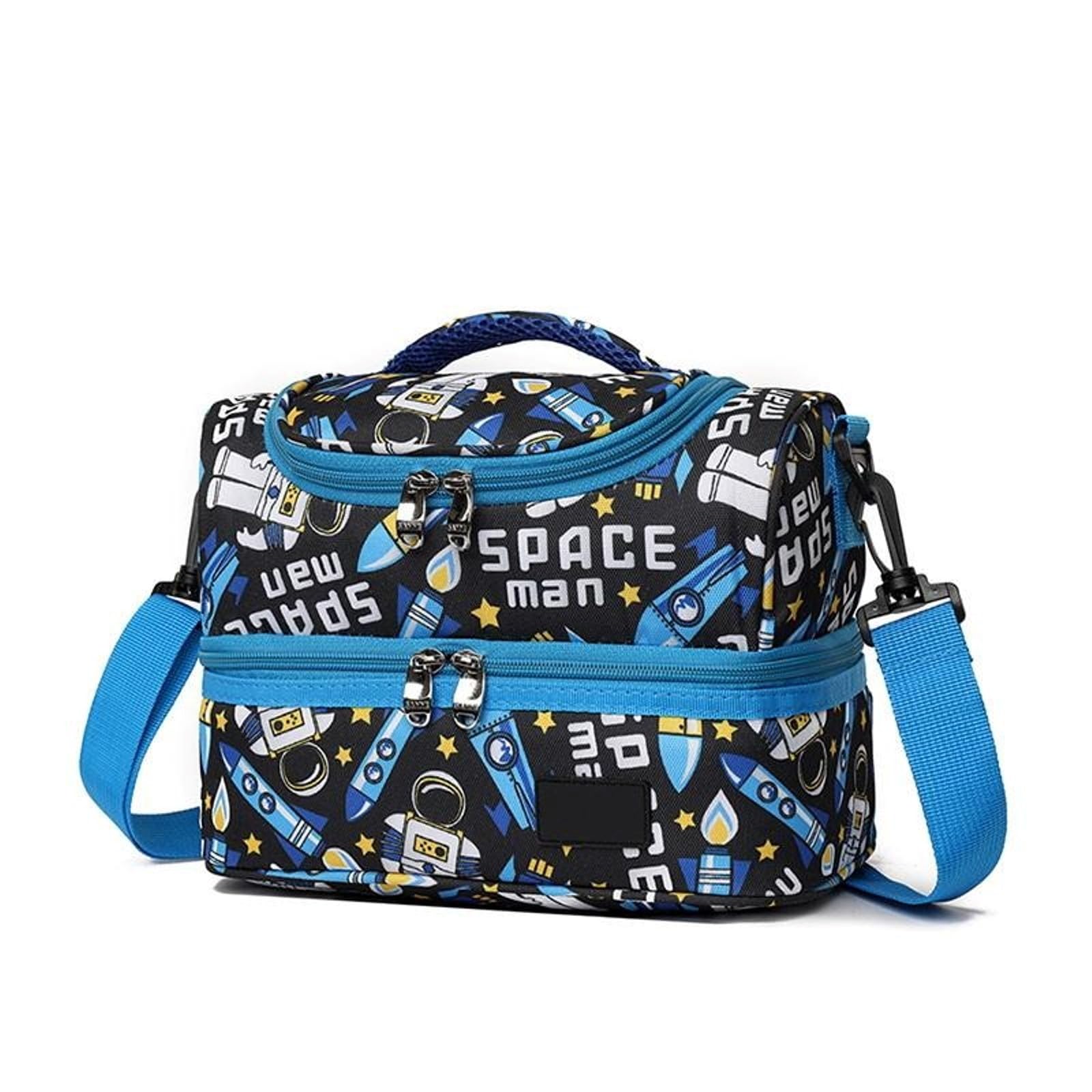 Lunch Bag for Kids, Lunch Bag for Office Men, Women and Kids, Canvas Tiffin Bags for School, Picnic, Work, Carry Bag for Lunch Box and Water Bottle (Cloth Space) (B0DGTN8BNJ) Amazon Price History, Amazon Price Tracker