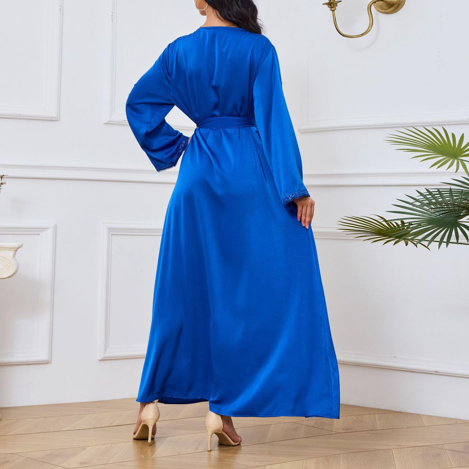 Muslim Roben Frauen Muslimische Einfarbig Kleid Zweiteiliger Damen Islamische Ramadan Kleidung Lose Abaya Mode Maxikleid Moschee Fledermaus Gebetskleidung