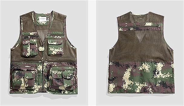 Amazon.co.jp: [JYTCGSU] ベスト メンズ メッシュベスト 迷彩