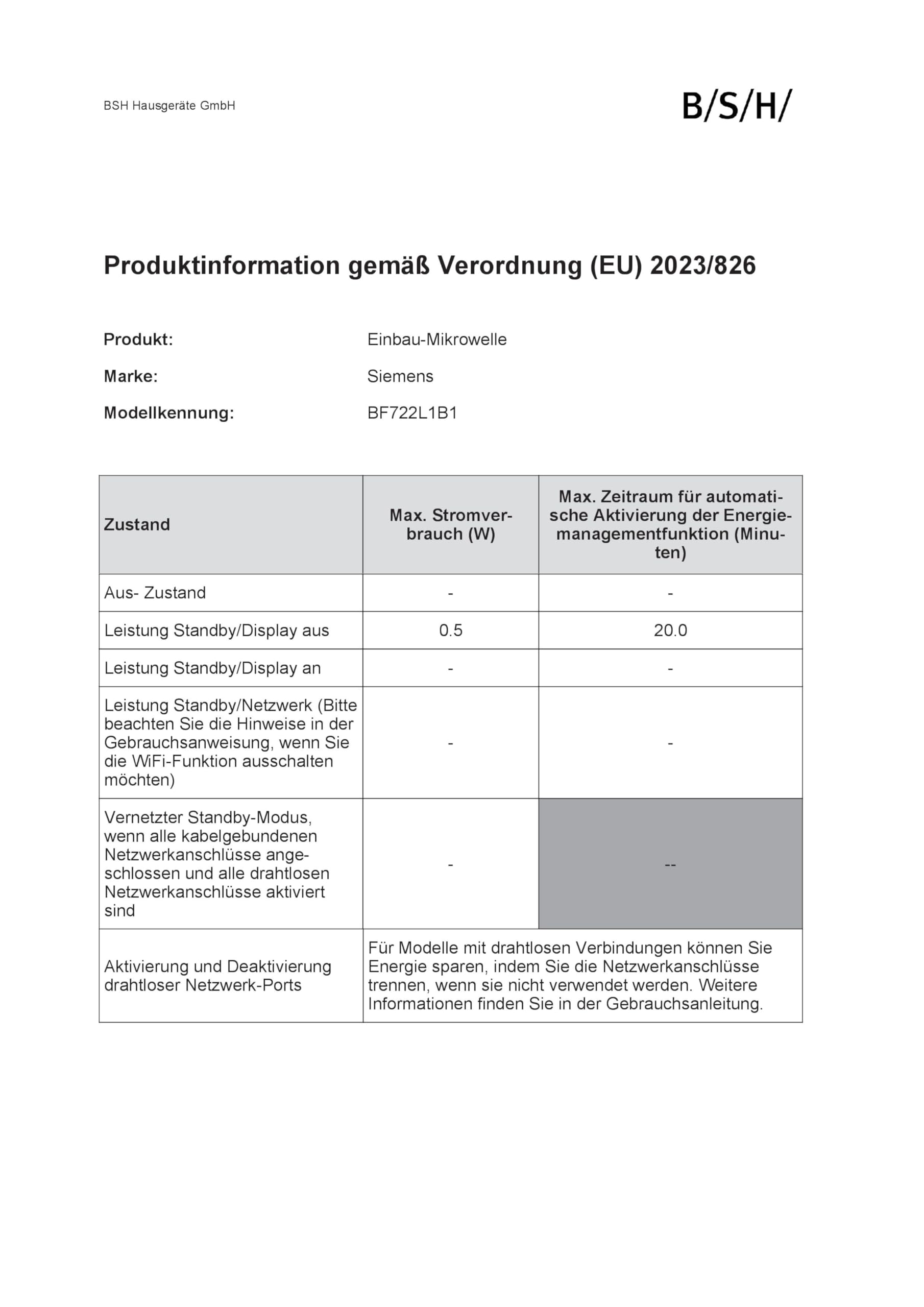 Siemens BF722L1B1 iQ700 Einbau-Mikrowelle, cookControl7 - Automatikprogramme, humidClean Plus - Innenraumreinigung, optimal für den Hocheinbau, seitlich öffnende Drehtür, Schwarz