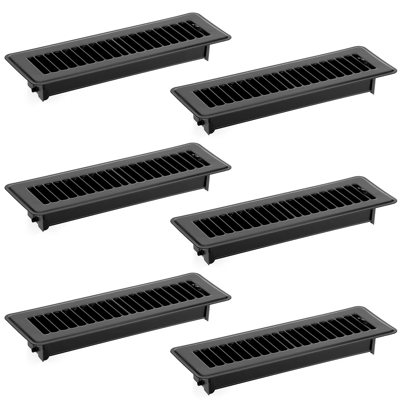 Grilles d'aération de sol Sumnacon en métal haut de gamme lot de 6