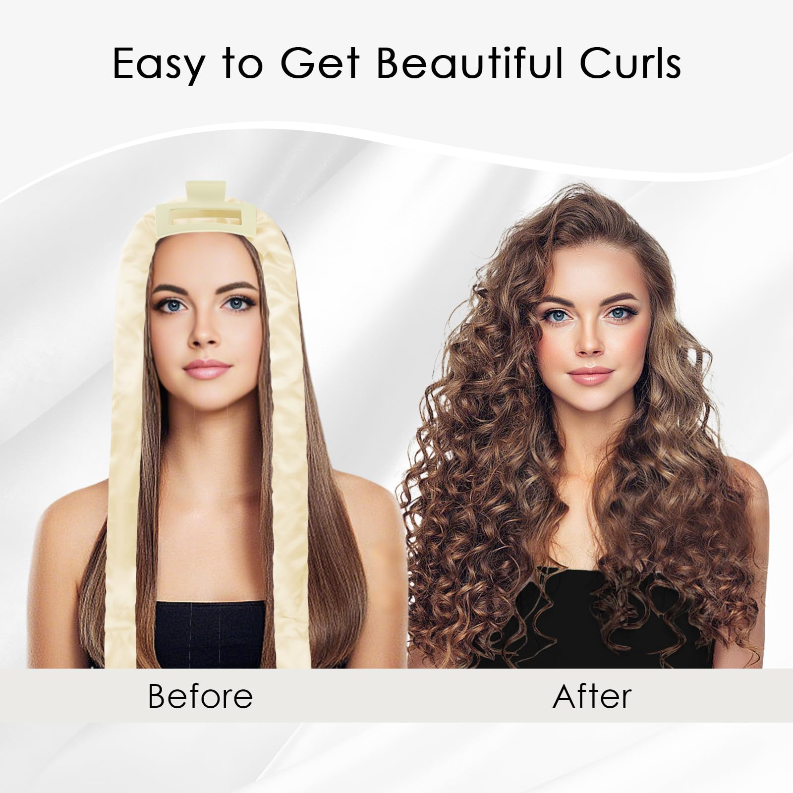 Baolivi Satin Heatless Hair Curlers No Heat - Image 3