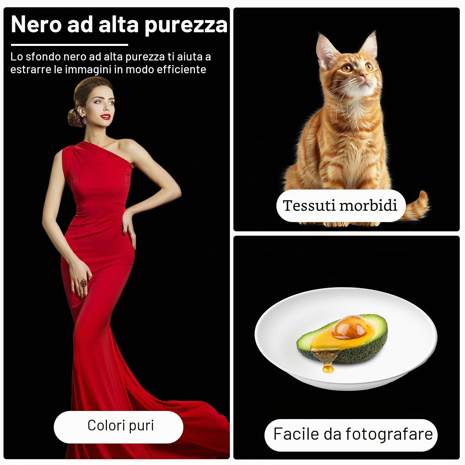 Sfondo Fotografico Nero, 3 x 4 m, Pieghevole, Con 4 Morsetti, Per Studio Fotografico, Video, Fotografia Di Moda E Matrimoni