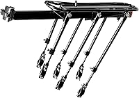 Vista 5 de Portabicicletas, 400 libras de capacidad, rodamientos sólidos, universal, ajustable, para bicicletas, equipaje, portaequipajes