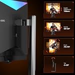 KOORUI Moniteur de jeu QD-OLED de 32 po, 4K UHD 3840x2160P 240Hz, 0.03ms avec AdaptiveSync, HDR400, DCI-P3 99%, Écran mince, PIP/PBP, 90W Type-C, HDMI 2.1, DP 1.4, USB-C 3.1, S3241XO